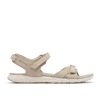 Columbia Sandalen Dames, Leather Ankle Strap Zilver Olijfgroen Roze, 30OFMHBQD